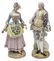 (2) MEISSEN PORCELAIN GARDENER COMPANION FIGURES