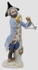 MEISSEN PORCELAIN FIGURE MONKEY PLAYING TRIANGLE