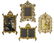 (4) ANTIQUE GILT METAL STANDING PICTURE FRAMES