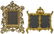 (4) ANTIQUE GILT METAL STANDING PICTURE FRAMES - 2
