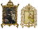 (4) ANTIQUE GILT METAL STANDING PICTURE FRAMES - 3