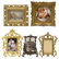 (5) ANTIQUE FRENCH GILT METAL & GILTWOOD FRAMES