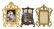 (5) ANTIQUE FRENCH GILT METAL & GILTWOOD FRAMES - 3
