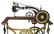 ANTIQUE LEATHER SEWING MACHINE WITH STAND - 3