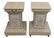 (2) WHITE-WASHED PINE MASONIC PEDESTAL TABLES - 2