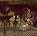 CHINOISERIE RED LACQUER BAR CABINET ON STAND - 3