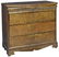 DANISH EMPIRE FITTED BURLED WORK CHEST OF DRAWERS