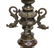 BRASS & WOOD HALL TREE WITH COAT & HAT RACKS - 3