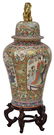 CHINESE FAMILLE ROSE PORCELAIN COVERED TEMPLE JAR - 2