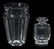 (2) BACCARAT COLORLESS CRYSTAL VASE & SMALL BOTTLE