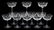 (12) ST LOUIS BRISTOL CUT CRYSTAL CHAMPAGNE COUPES