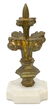 FRENCH GILT BRONZE ARCHITECTURAL SPIRE ON MARBLE