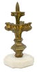 FRENCH GILT BRONZE ARCHITECTURAL SPIRE ON MARBLE - 2