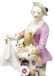 (2) MEISSEN STYLE PORCELAIN FIGURES, MAN & LADY - 5