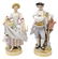 (2) MEISSEN PORCELAIN FIGURES, GIRL & BOY GARDENER