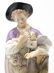MEISSEN PORCELAIN FIGURE, YOUNG MAN WITH PIGEON - 2