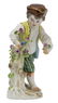 MEISSEN PORCELAIN FIGURE BOY CUTTING FLOWERS