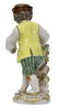 MEISSEN PORCELAIN FIGURE BOY CUTTING FLOWERS - 2