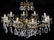 ITALIAN GILT METAL & CRYSTAL TEN-LIGHT CHANDELIER