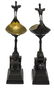 (2) FRENCH EMPIRE STYLE SPHINX IBIS CANDLE HOLDERS - 2
