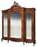 FRENCH LOUIS XV STYLE MAHOGANY THREE-DOOR ARMOIRE