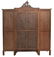 FRENCH LOUIS XV STYLE MAHOGANY THREE-DOOR ARMOIRE - 5