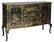 VINTAGE CHINOISERIE BLACK LACQUER GILT SIDEBOARD
