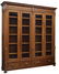 LARGE ITALIAN CARVED WALNUT BOOKCASE