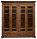 LARGE ITALIAN CARVED WALNUT BOOKCASE - 2