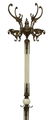 LOUIS XVI STYLE BRASS & ONYX HALL TREE WITH HOOKS