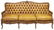 LOUIS XV STYLE BUTTON BACK LEATHER SOFA - 2