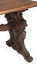 FRENCH OAK LIBRARY TABLE, CARVED GRIFFINS - 5