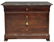 FRENCH CHARLES X MAHOGANY MARBLE TOP COMMODE, DESK - 2