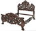 ITALIAN BAROQUE STYLE HEAVILY CARVED BED