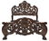ITALIAN BAROQUE STYLE HEAVILY CARVED BED - 2