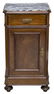 LOUIS PHILIPPE STYLE MARBLE TOP BEDSIDE CABINET - 2