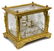 FRENCH DORE BRONZE & CRYSTAL TANTALUS SET