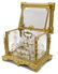 FRENCH DORE BRONZE & CRYSTAL TANTALUS SET - 3