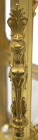 FRENCH DORE BRONZE & CRYSTAL TANTALUS SET - 6