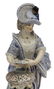 MEISSEN PORCELAIN FIGURE, GIRL SERVING CARDS, F64 - 3