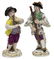(2) MEISSEN PORCELAIN FIGURES WITH INSTRUMENTS