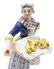 (2) MEISSEN PORCELAIN FEMALE FIGURE APPLE SELLER - 4