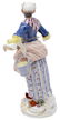 (2) MEISSEN PORCELAIN FEMALE FIGURE APPLE SELLER - 5