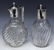 (2) GERMAN 800 SILVER MOUNTED CUT CLARET JUGS - 2