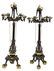 (2) FRENCH EMPIRE STYLE PAW FOOT BRONZE CANDELABRA