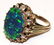 ESTATE BLACK OPAL, DIAMOND, ENAMEL, 14KT GOLD RING - 3