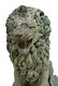 (PAIR) LARGE SEATED OPPOSED BRONZE LIONS - 3
