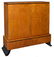 SWEDISH ART DECO FITTED BIRCH BAR /STORAGE CABINET