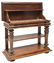 FRENCH RENAISSANCE REVIVAL LIFT TOP MARBLE SERVER - 2