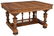 ITALIAN WALNUT BALUSTRADE TRESTLE TABLE, 19TH C.